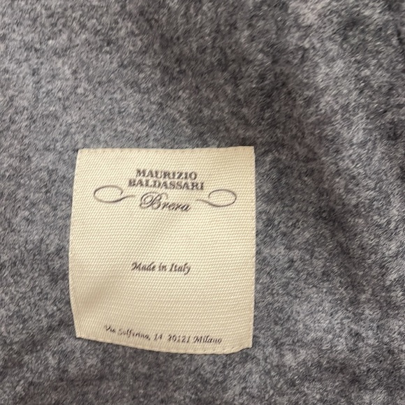 New Maurizio Baldassari Wool Bomber Sweater - Grey - Picture 4 of 8